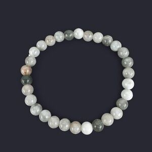 Burmese Jade Gemstone Bead Bracelet 6mm